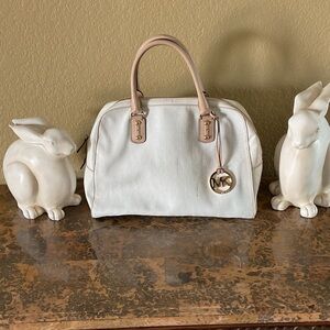 Michael Kors White Patent Leather Bag